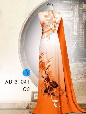 Vải Áo Dài Hoa In 3D AD 31041 25